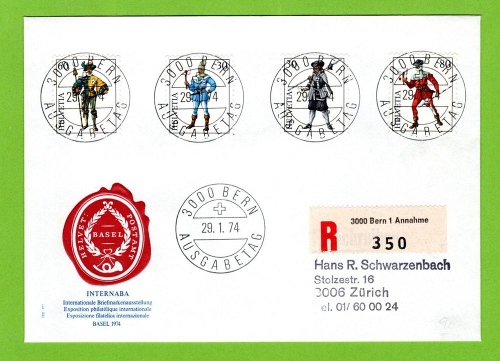 1974 FDC Internaba Voll ET SBK 100 Kaufen Auf Ricardo