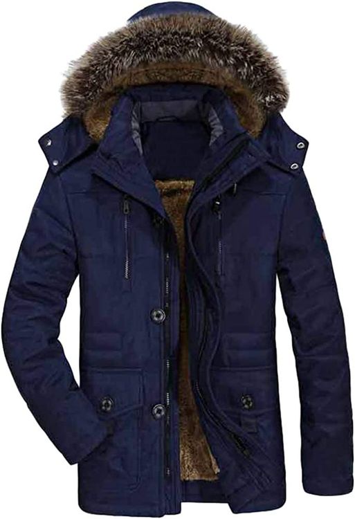 Herren Warme Winterjacke Parka Wintermantel Mit Kapuze Xxl Kaufen Auf