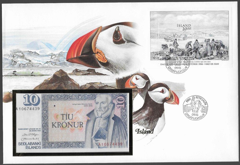 1986 Banknoten Brief Island Mit Block Kaufen Auf Ricardo