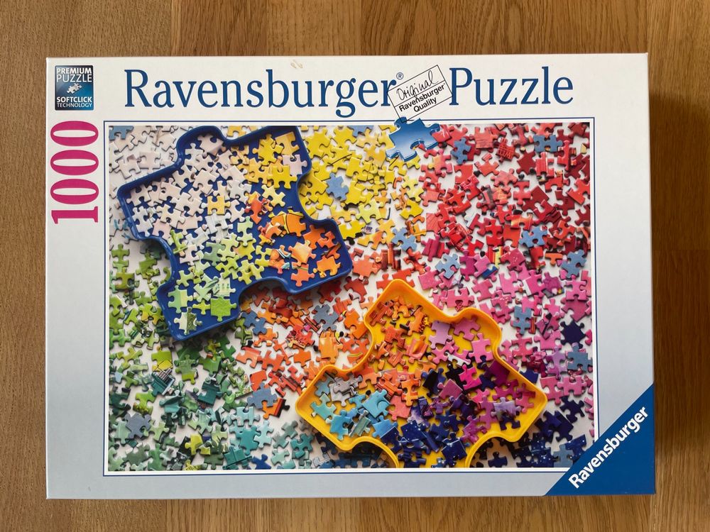 Ravensburger Puzzle Viele Bunte Puzzleteile 1000 Teile Kaufen Auf