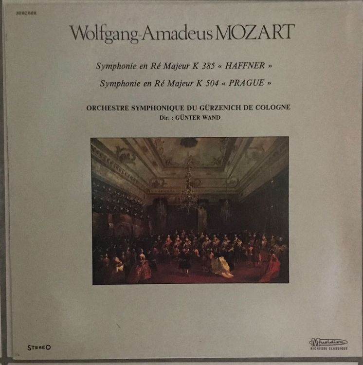 MOZART SYMPHONIE EN RÉ MAJEUR K 385 HAFFNER 33 Tours Kaufen auf