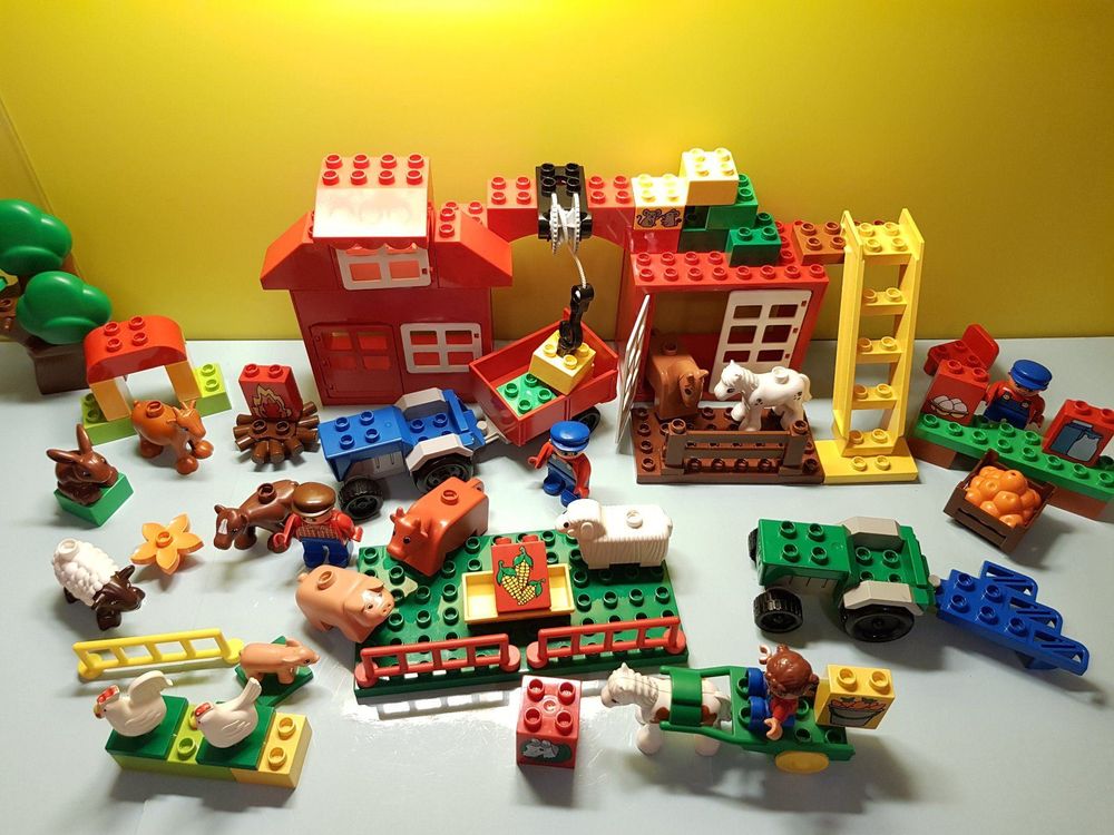 Lego Duplo Bauernhof Mit 2 Traktoren Kaufen Auf Ricardo