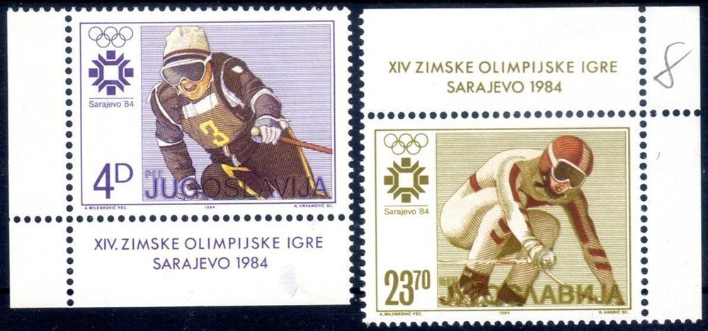 JUGOSLAWIEN 1984 OLYMPISCHE WINTERSPIELE SARJEVO DD233 Kaufen Auf