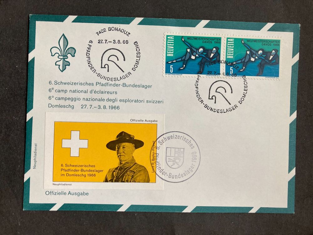 Schweiz 1966 Sonderstempel Vignette O Pfadfinder Bundeslager Kaufen