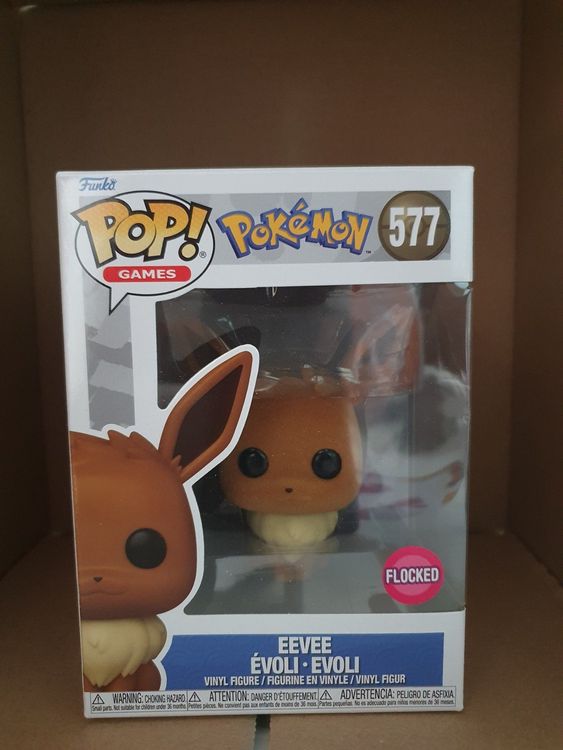 Funko Pop Pokemon Eevee Evoli Voli Flocked Edition Kaufen Auf