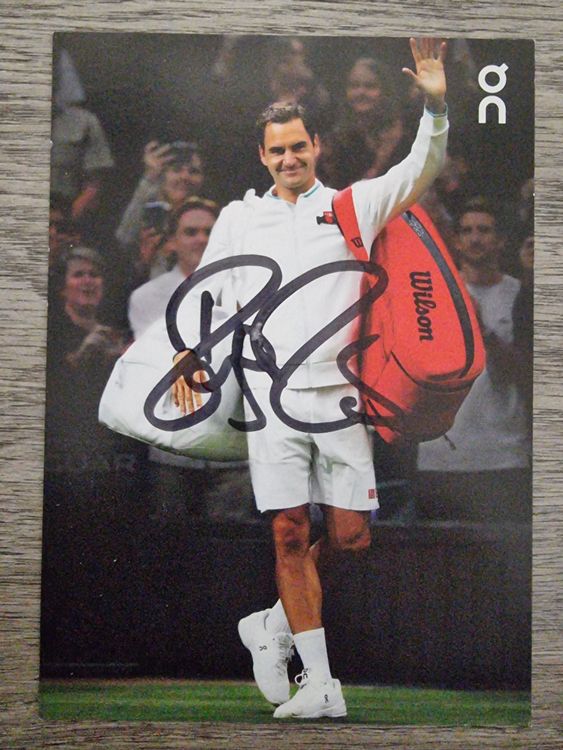 Autogrammkarte Roger Federer Originalunterschrift Kaufen Auf Ricardo