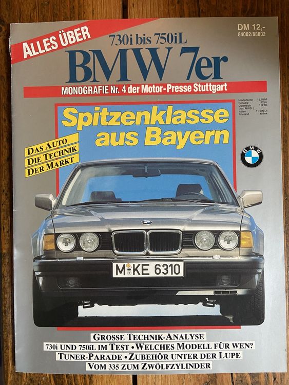 BMW 7er 730i Bis 750iL Konvolut Mit Buch Prospekt Kaufen Auf Ricardo