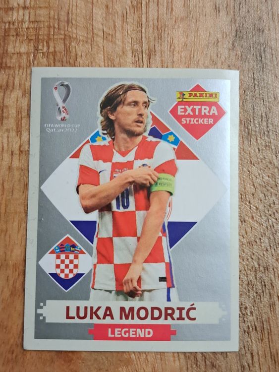 Luka Modric Panini Qatar Extra Sticker Wm Silber Argent Kaufen