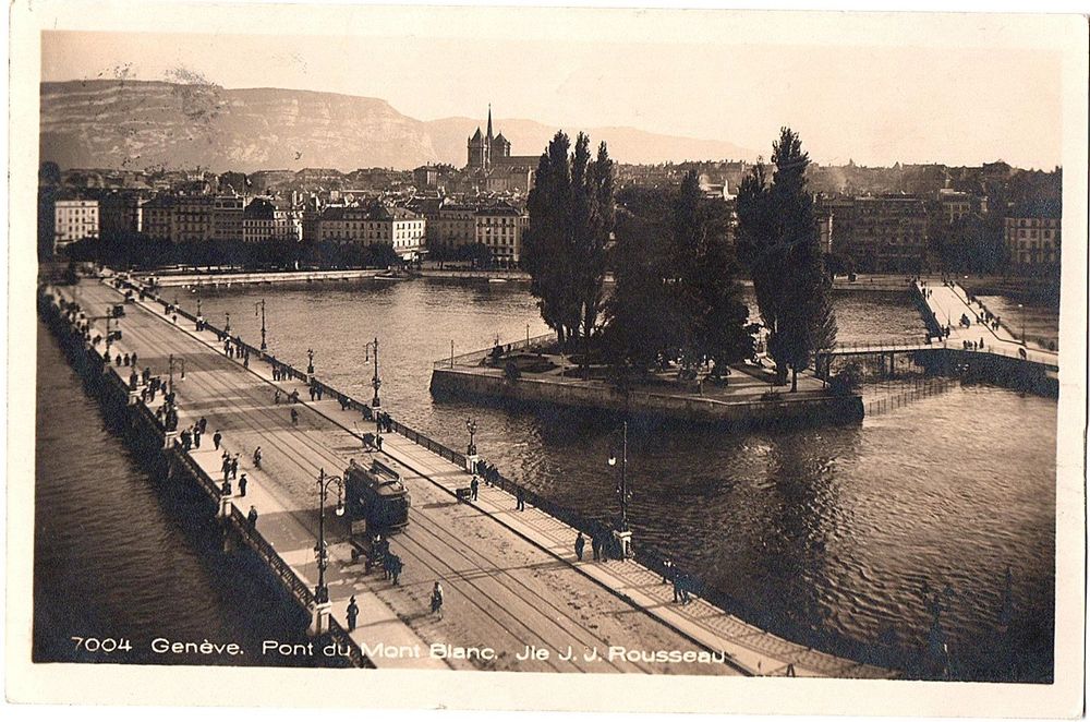 Ansichtskarte Genève Pont du Mont Blanc Kaufen auf Ricardo