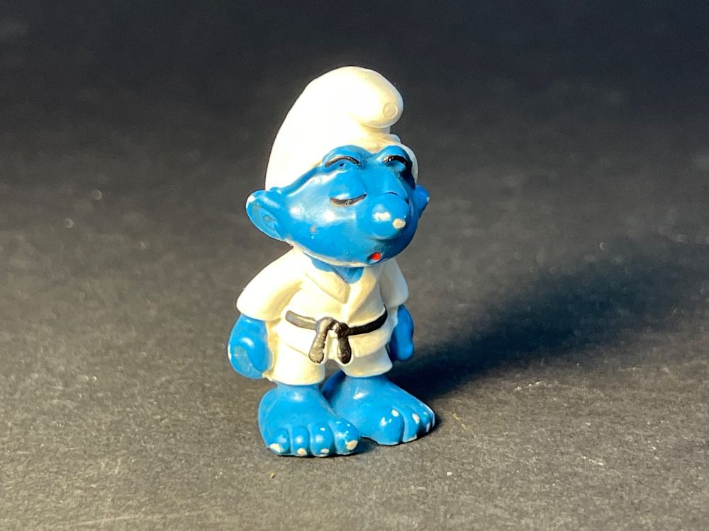 Vintage Schl Mpfe Judo Schlumpf Figur Von Peyo Schleich Kaufen