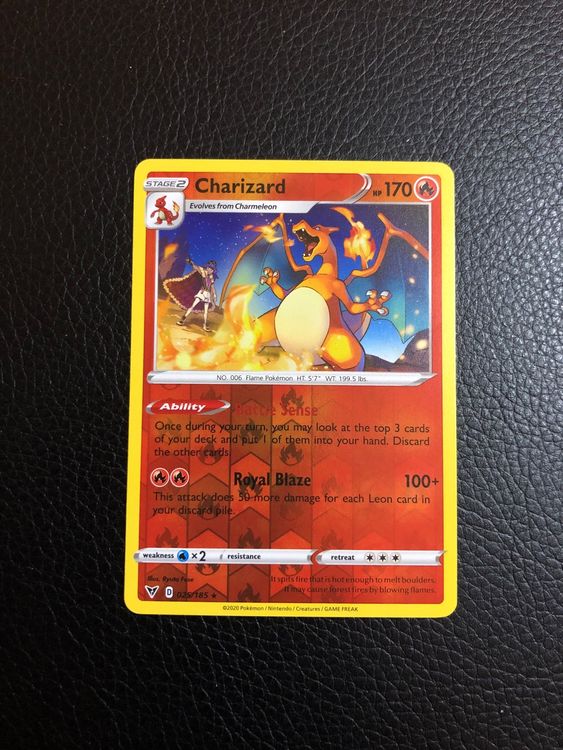 Vivid Voltage Charizard Rare Reverse 25 185 NM Ab 1 Kaufen Auf Ricardo