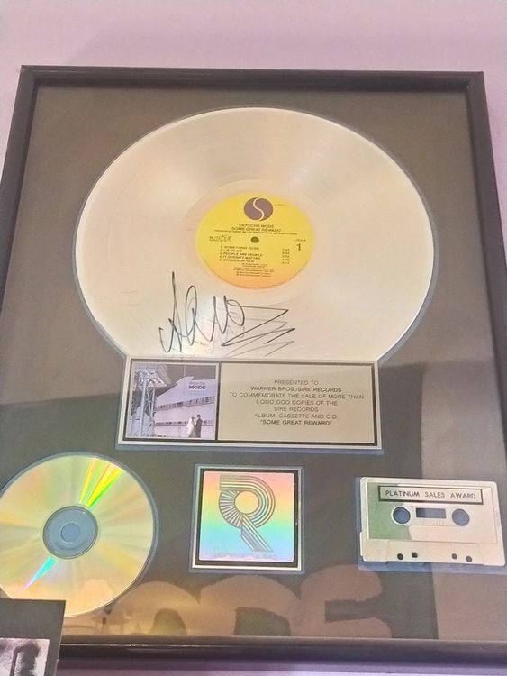 Depeche Mode Award Signed By Alan Wilder Kaufen Auf Ricardo