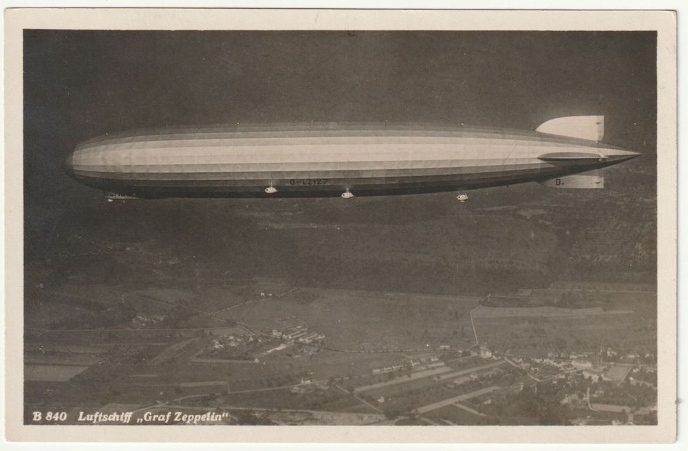 Foto Ak B Luftschiff Graf Zeppelin Ber Basel M Kaufen