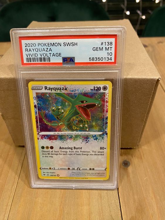 Pokemon Swsh Rayquaza Vivid Voltage Psa Kaufen Auf Ricardo