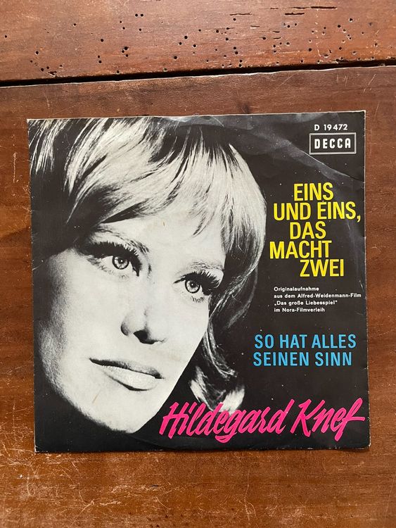 Hildegard Knef Eins Und Eins Das Macht Zwei So Vg Kaufen