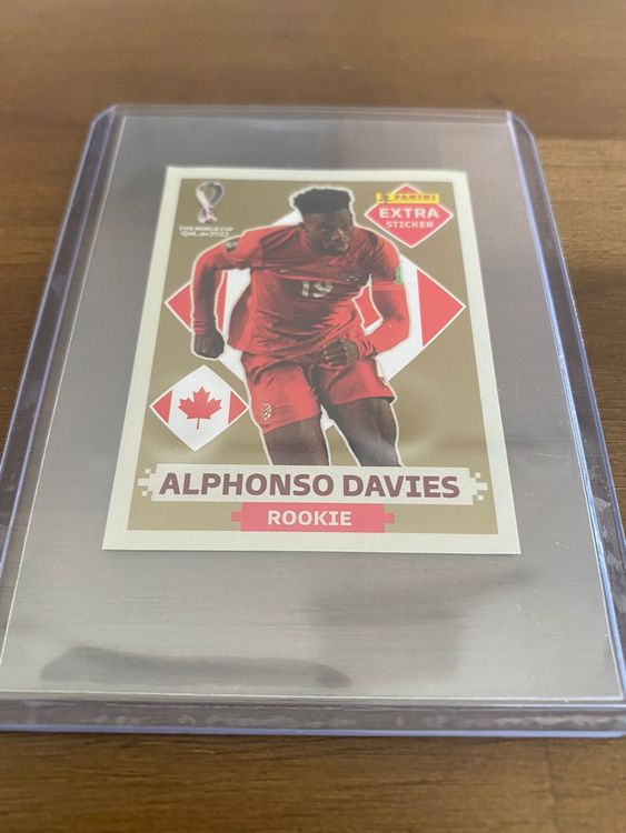 Panini Extra Sticker Alphonso Davies Gold Wm Qatar Kaufen Auf