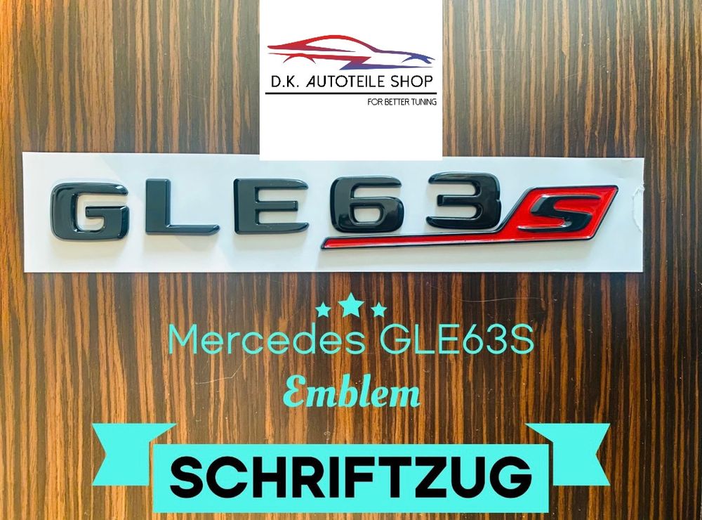 Mercedes AMG GLE 63 S Emblem Schriftzug Schwarz Rot Neu Kaufen Auf