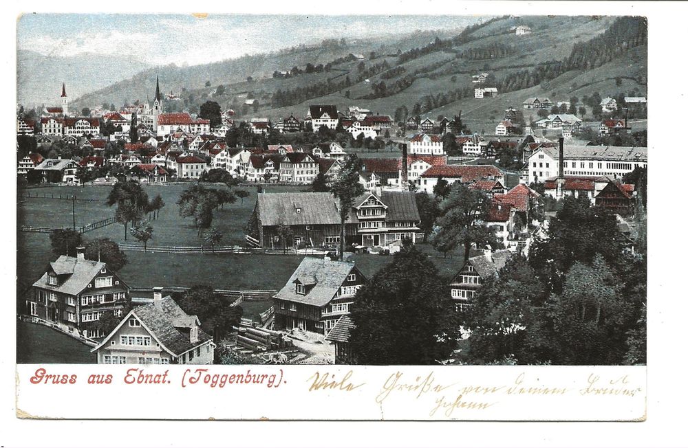 Gruss Aus Ebnat Kappel SG Toggenburg Dorfpartie 1907 Kaufen Auf