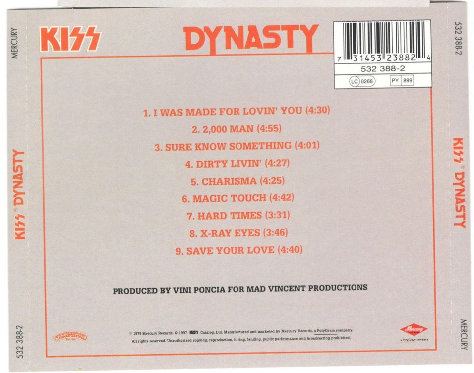 Kiss Cd Dynasty Kaufen Auf Ricardo