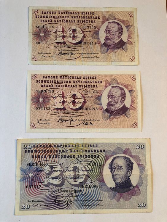 Schweizer Banknoten Er Er Kaufen Auf Ricardo