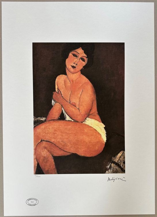 Amedeo Modigliani Nude Sitting On A Divan 92 250 Kaufen Auf Ricardo