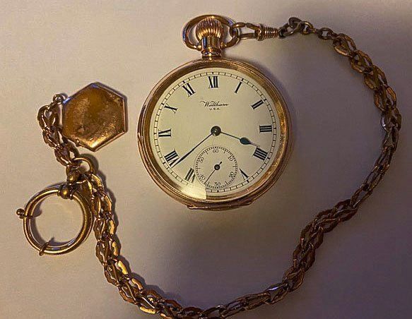 Antike Goldene Taschenuhr Waltham USA Kaufen Auf Ricardo