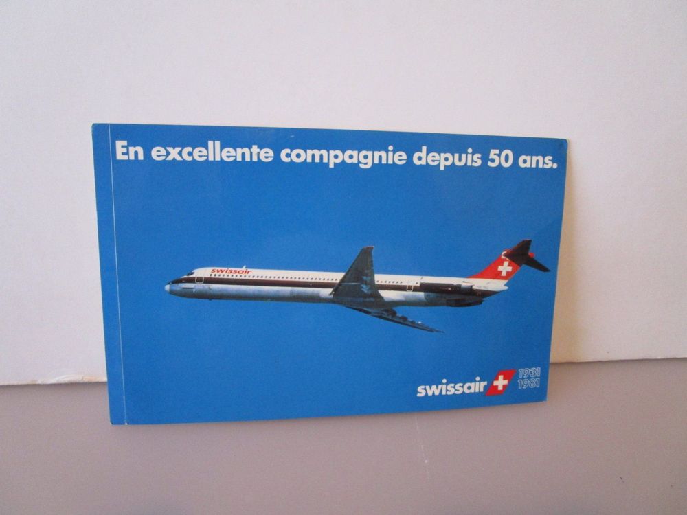 STICKER CARTE POSTALE SWISSAIR 1981 Kaufen Auf Ricardo