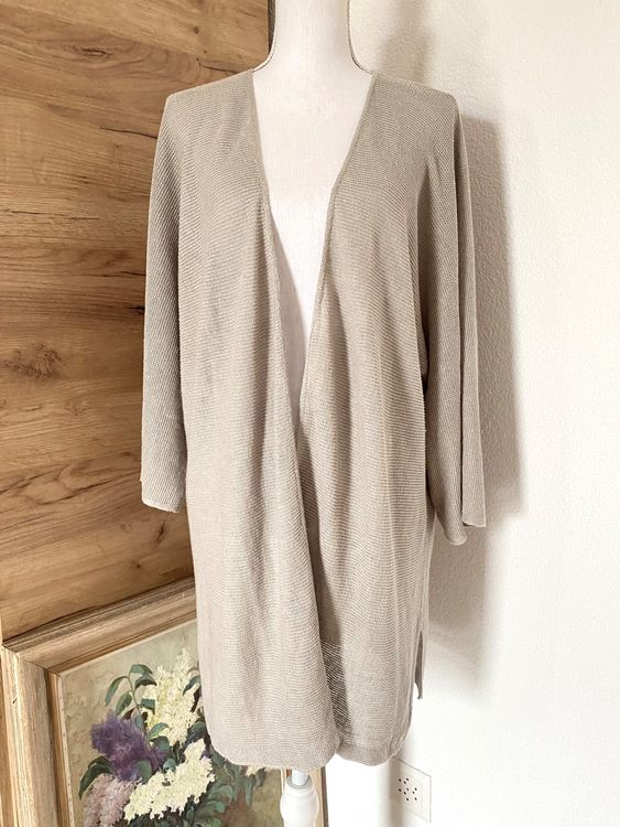 Leinen Cardigan Strickjacke Von NILE Gr XL Neu 100 Leinen Kaufen