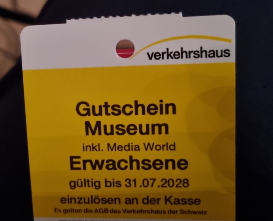 Gutscheine Verkehrshaus Erwachsene Kaufen Auf Ricardo