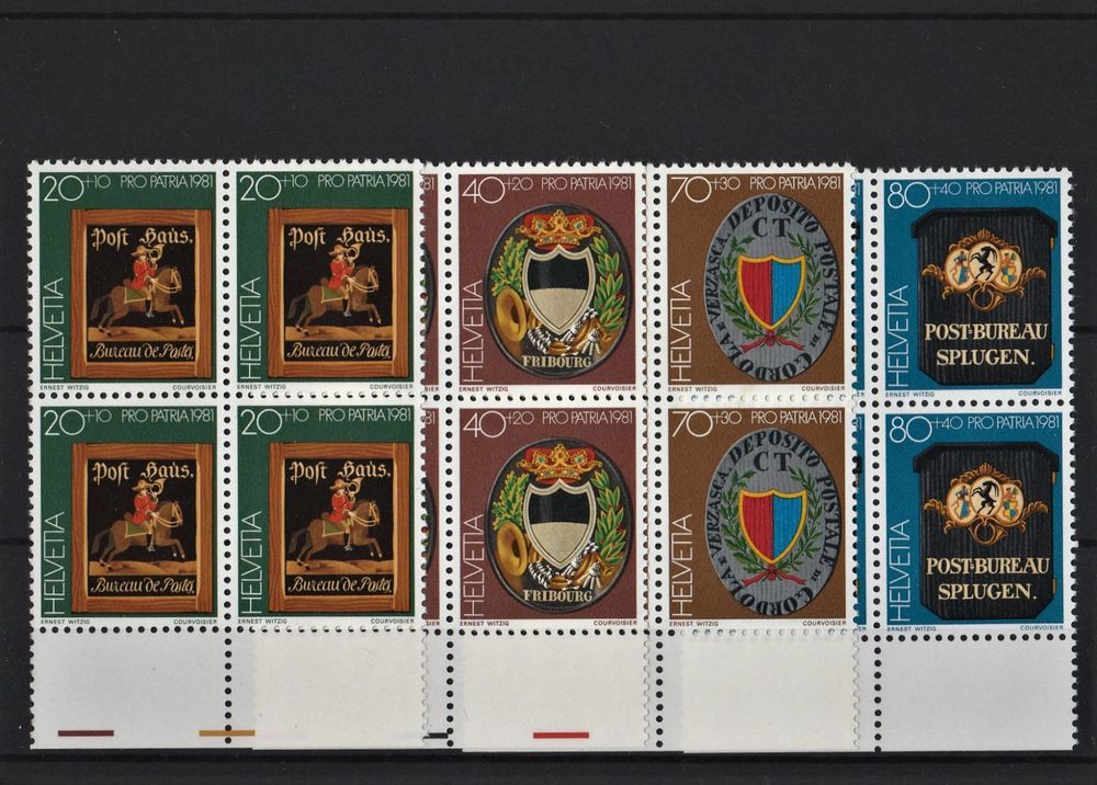 PRO PATRIA 1981 En Blocs De 4 Neufs Kaufen Auf Ricardo