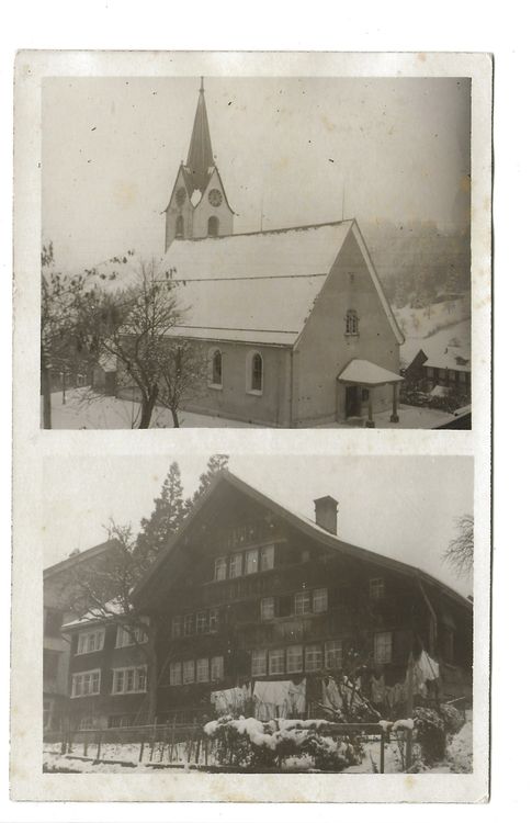 Reute AR Kirche Wohnhaus Echte Foto AK 1933 Kaufen Auf Ricardo