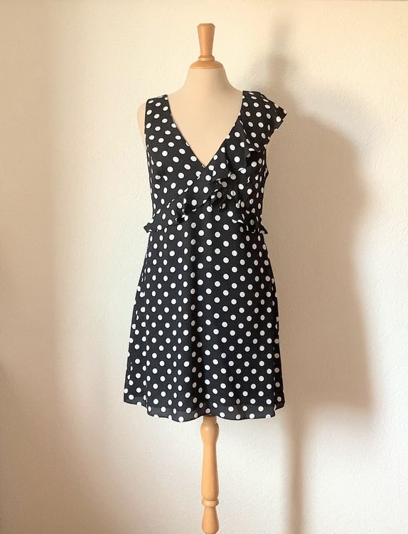 New Bcbg Max Azria Black Polka Dot Dress Kaufen Auf Ricardo