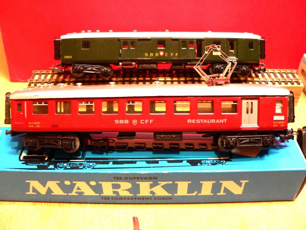 Märklin RE44 SBB Zug HO Trafo 40 Schienen 5 SBB Wagen Kaufen auf