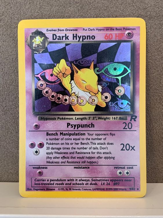 9 82 Dark Hypno Holo ENG Pokemon Team Rocket Kaufen Auf Ricardo