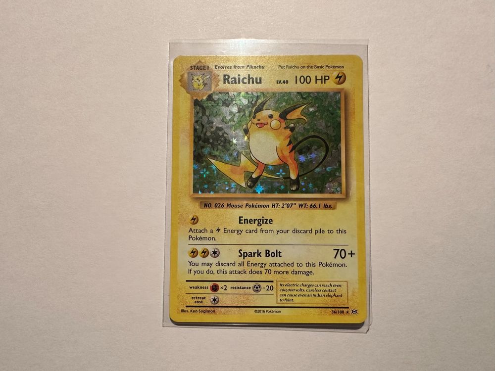 Raichu Holo XY Evolutions EN Kaufen Auf Ricardo