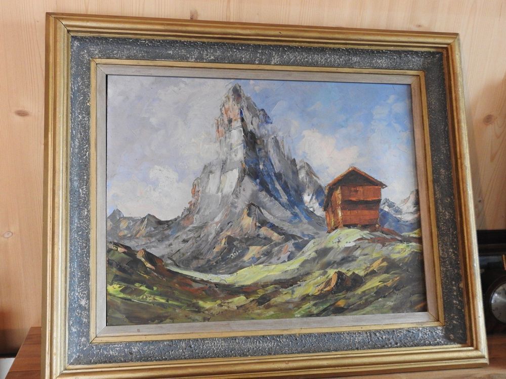 Matterhorn Altes L Gem Lde Comprare Su Ricardo