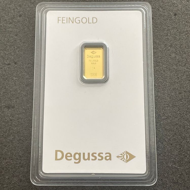 1 Gramm Gold Barren Degussa Ovp 1 Kaufen Auf Ricardo