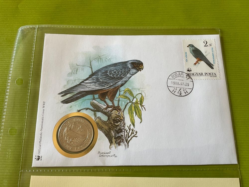 Rotfussfalke Wwf Numisbrief Kaufen Auf Ricardo