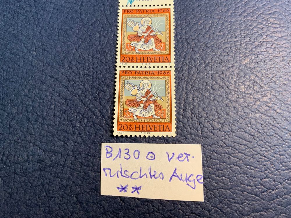 Briefmarken Schweiz Patria Abarten B130 Im Paar Kaufen Auf Ricardo