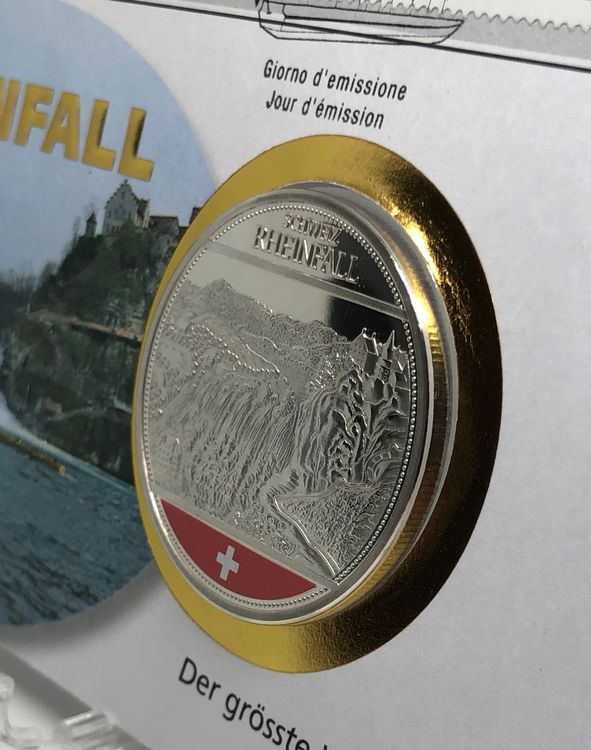 RHEINFALL 2015 Versilbert Médaille Kaufen auf Ricardo