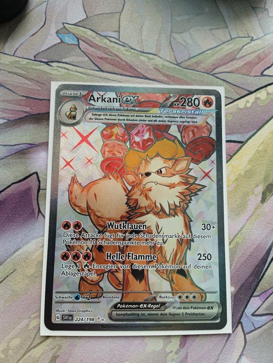 Arkani Ex Full Art Karmesin Purpur Deutsch Kaufen Auf Ricardo