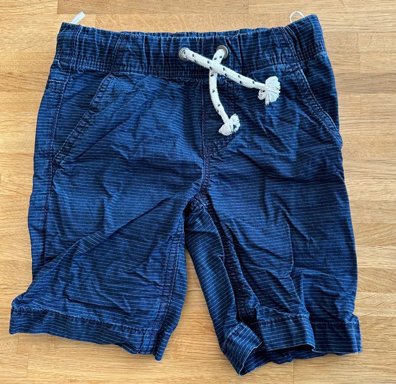 Shorts Kurze Hose Blau Mit Weissen Streifen Gr 104 C A Kaufen Auf