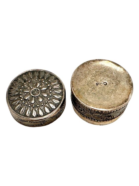 Ancienne Petite Boite Opium Pilulier En Argent Massif Kaufen