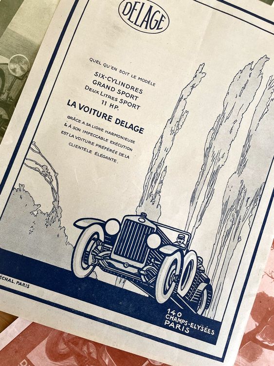 Delage Cars 3 Alte Werbungen Publicités 1922 25 Kaufen auf Ricardo