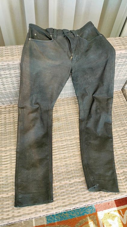 Damen Motorrad Lederhose Schwarz Gr Kaufen Auf Ricardo