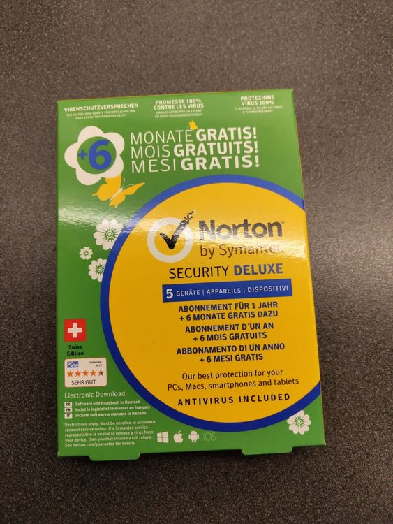 Norton Security Deluxe Ger Te Jahr Jahr Gratis Kaufen Auf