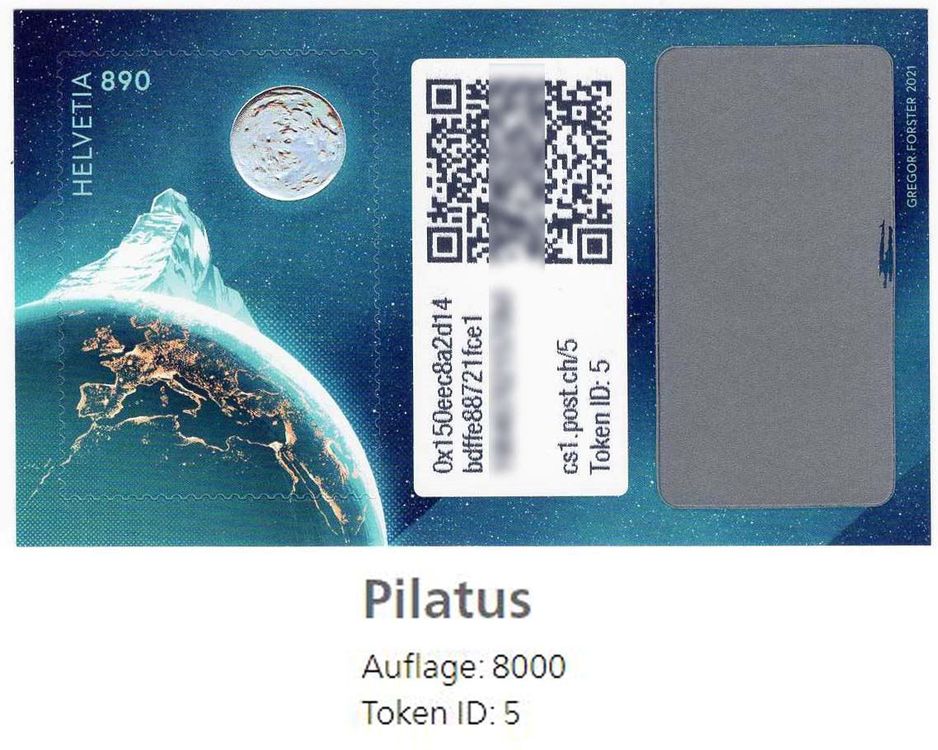 Swiss Crypto Stamp ID 5 Pilatus Kaufen Auf Ricardo