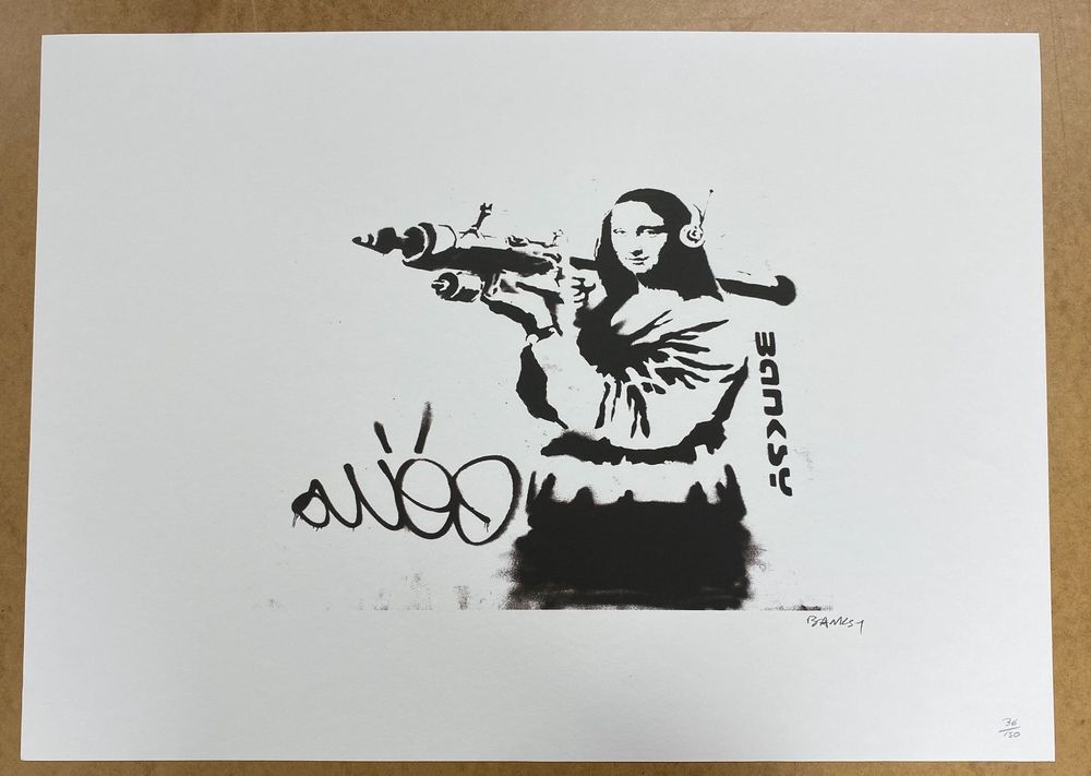 Banksy Mona Lisa With Rocket Launcher Kaufen Auf Ricardo