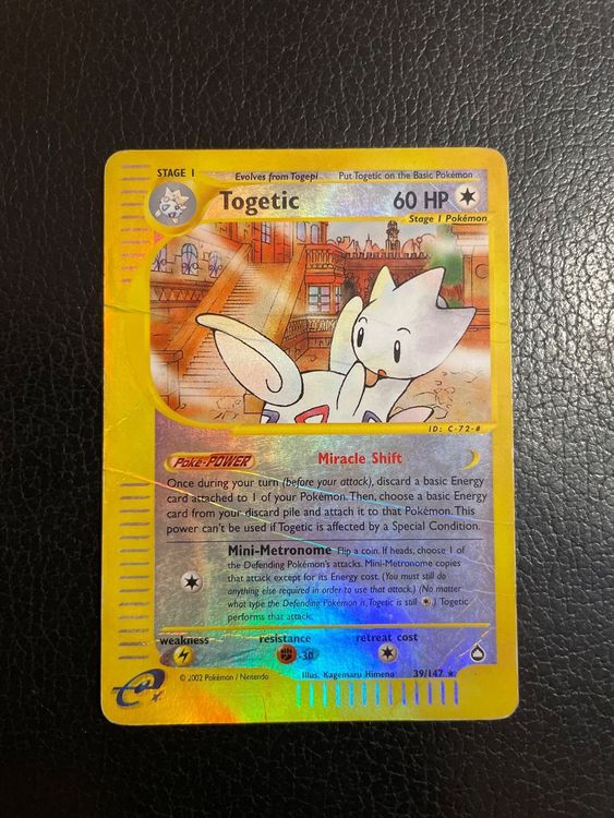 Aquapolis Togetic Rare Reverse 39 147 Ab 1 Kaufen Auf Ricardo