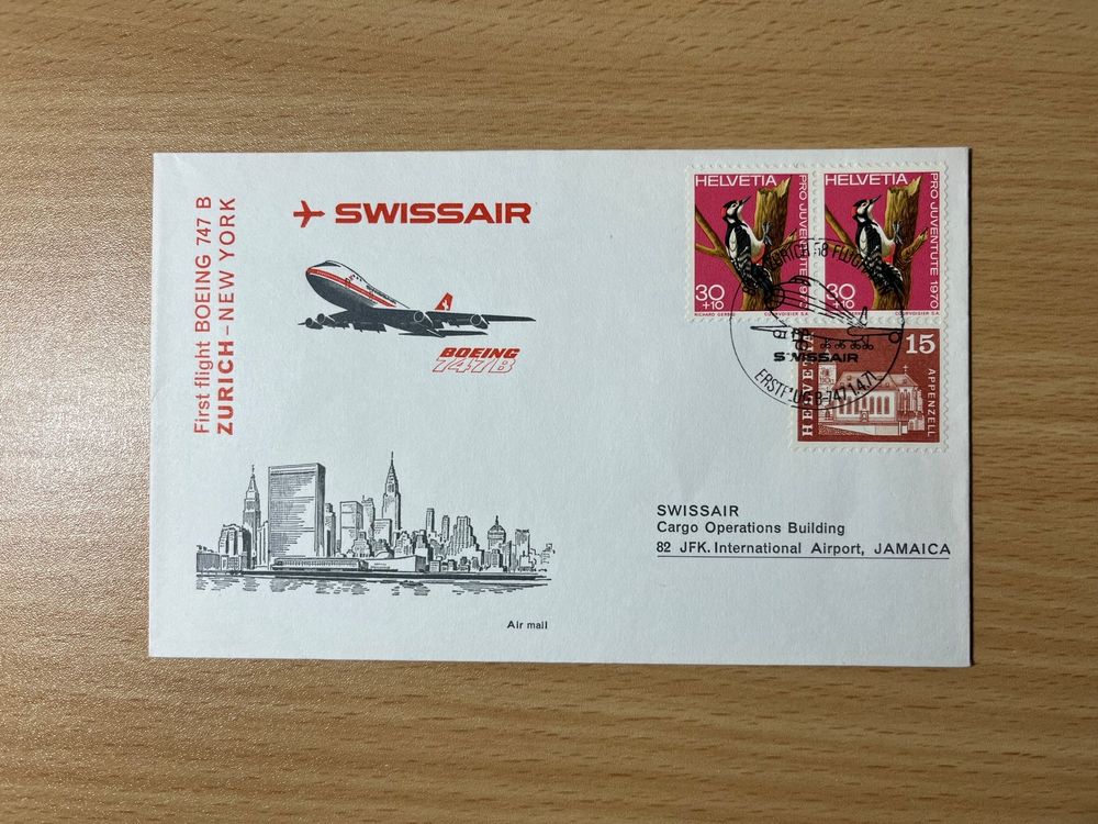 Swissair Erstflug Zürich New York 1971 Kaufen auf Ricardo